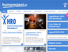 Tablet Screenshot of humanistenkw.de